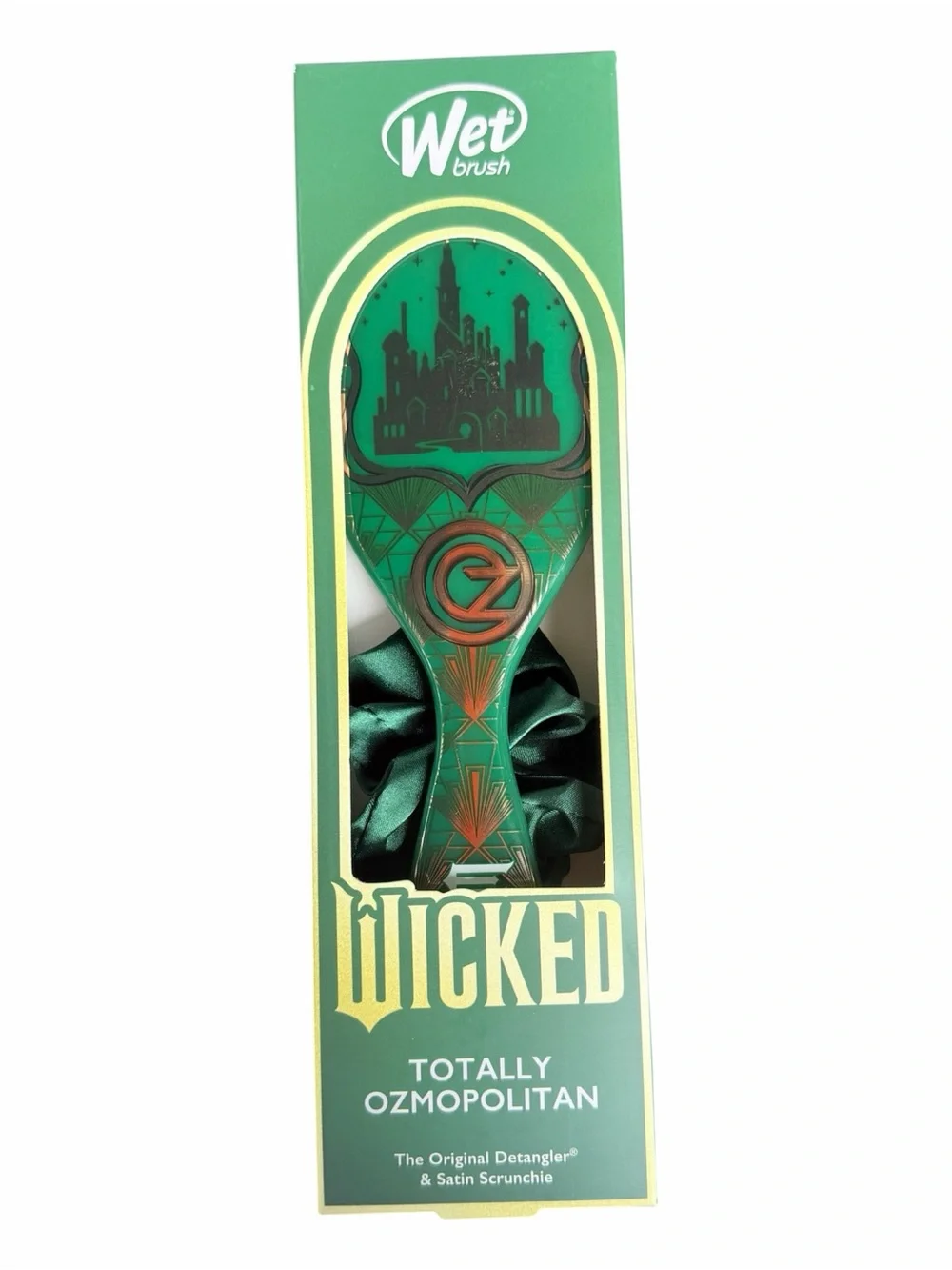 Wet Brush x Wicked Totally Ozmopolitan Detangler & Satin Scrunchie NIB